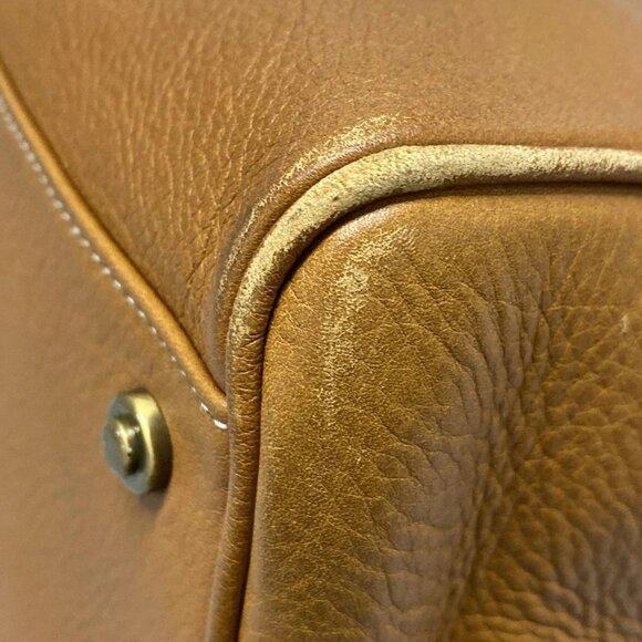 Auth DIOR/ChristianDior - Brown Leather Handbag - Picture 9 of 16
